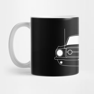 Ford Mustang 67 White Outline Mug